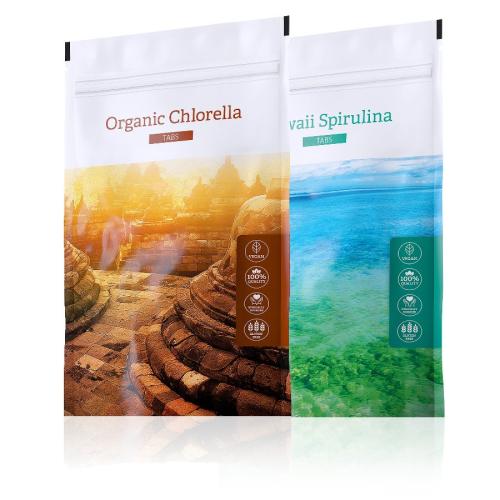 Organic Chlorella TABS + Hawaii Spirulina TABS