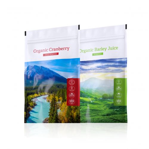 Organic Cranberry POWDER + Organic Barley Juice POWDER