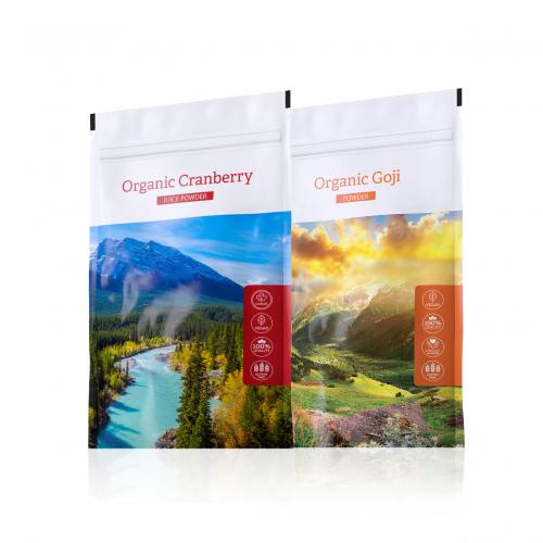 Organic Cranberry POWDER + Organic Goji POWDER