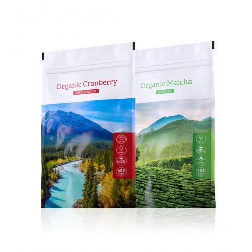 Organic Cranberry POWDER + Organic Matcha POWDER