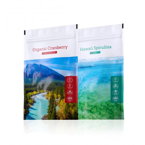 Organic Cranberry POWDER + Hawai Spirulina TABS