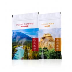Organic Cranberry powder + Organic Maca caps
